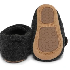 Clearance Prewalker Uld - ANTHRACITE MELANGE Uld Hjemmesko