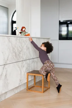 Clearance Prewalker Uld - Raisin Uld Hjemmesko