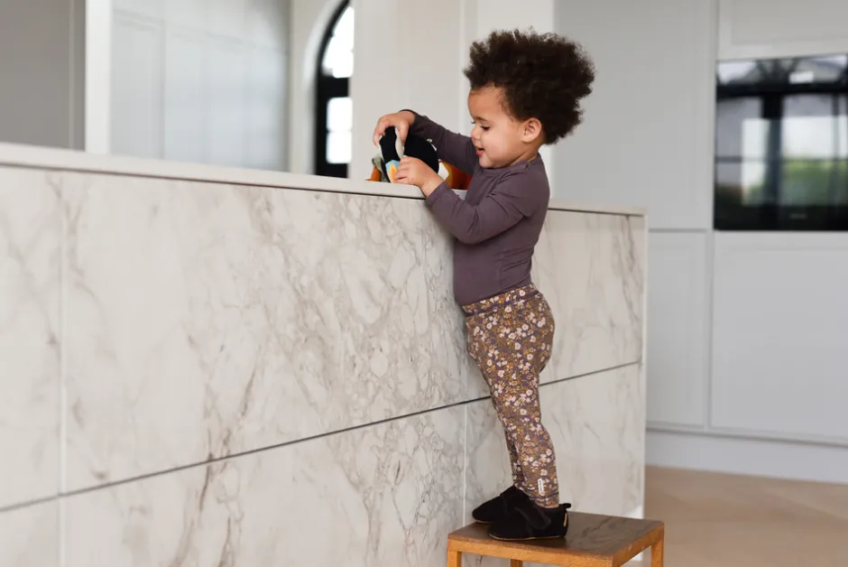 Clearance Prewalker Uld - Raisin Uld Hjemmesko