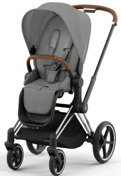 Hot Priam Duovogn - mirage grey/chrome brown Kombivogne Med Flade Sæder