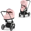 Discount Priam Duovogn - peach pink/chrome black Kombivogne Med Flade Sæder