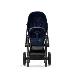 Clearance Priam klapvogn - Rebellious luxury denim blue/matt black Klapvogne Med Flade Sæder