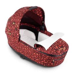 New PRIAM Lux Barnevognskasse - Rockstar Rosenrot Red Liggedele Til Kombivogne