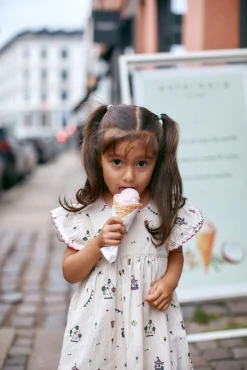 Best Printed kjole m. flæser - TIVOLI Kjoler