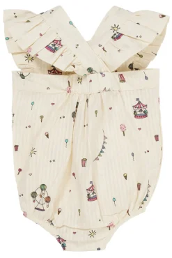 Sale Printet romper m. seler - TIVOLI Bodystocking U. Ærmer