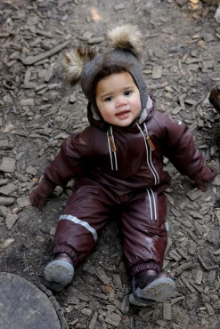 Discount PU Flyverdragt 2 Zip Recycled - French roast Flyverdragter|Regntøj