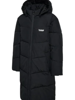 Discount Puffer Lang Jakke - Black Vinterjakker & Bukser