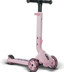 New PUSH foldbart løbehjul m. LED pink Løbehjul & Rulleskøjter