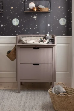 Puslebord med skuffer - jetty beige FSC® Børn Pusleborde|Pusleborde