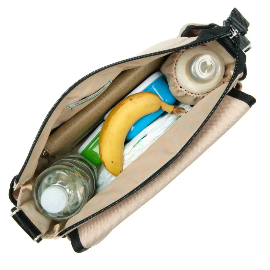 Outlet Pusletaske, Quiltet Beige Pusletasker & Transporttasker