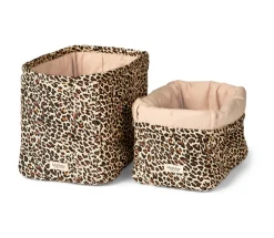 Sale Quiltede kurve. 2 stk, Brown Leo Børn Pusleopbevaring