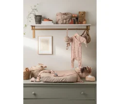 Clearance Quiltede kurve, 2 stk, Grey Sand Børn Pusleopbevaring