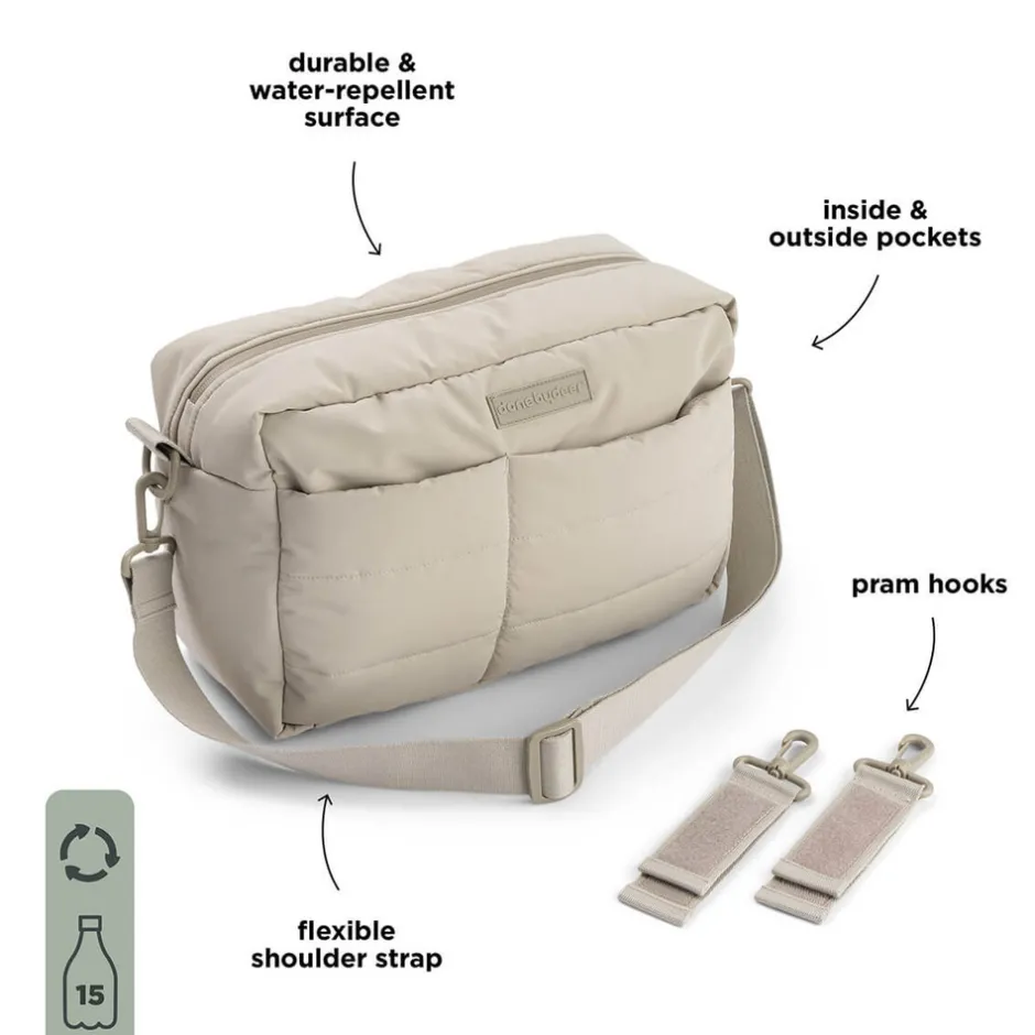 Hot Quiltet barnevognstaske Sand Pusletasker & Transporttasker