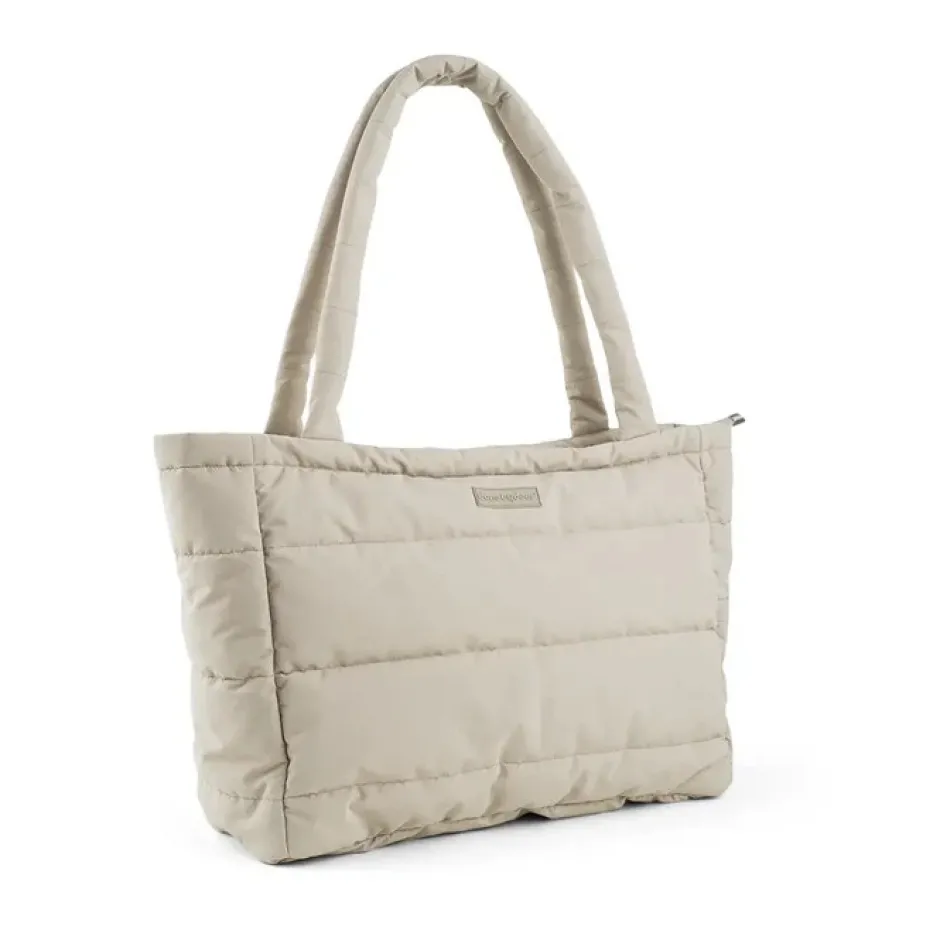 Outlet Quiltet pusle tote bag - Sand Pusletasker & Transporttasker