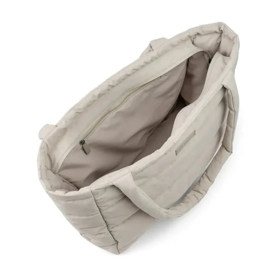Outlet Quiltet pusle tote bag - Sand Pusletasker & Transporttasker