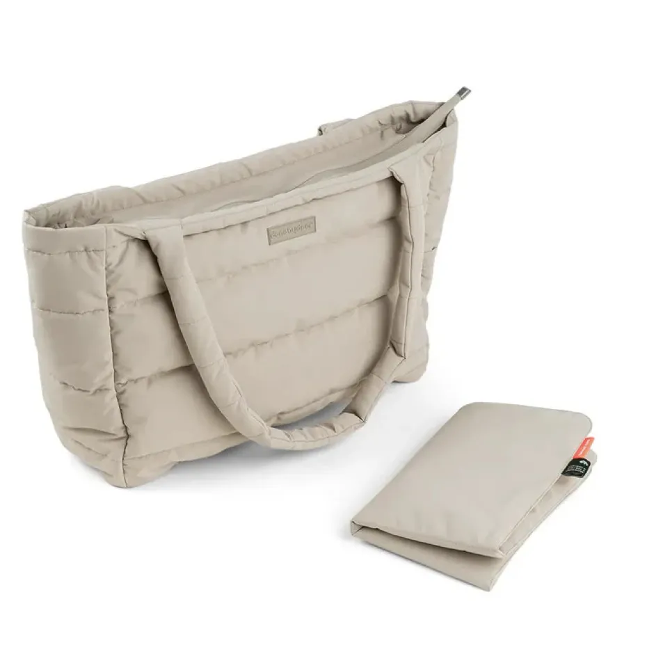 Outlet Quiltet pusle tote bag - Sand Pusletasker & Transporttasker