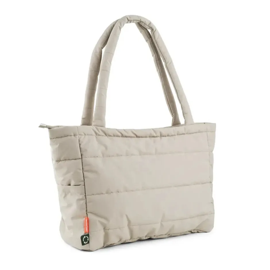 Outlet Quiltet pusle tote bag - Sand Pusletasker & Transporttasker