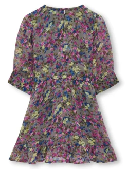 Sale Rachel langærmet Aop kjole - DECEMBER SKY Kjoler