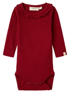 Rachel Langærmet Body - Red dahlia Bodystocking Langærmet