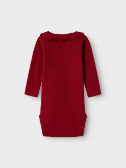 Rachel Langærmet Body - Red dahlia Bodystocking Langærmet