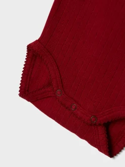 Rachel Langærmet Body - Red dahlia Bodystocking Langærmet