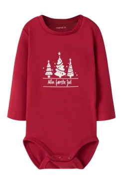 Clearance Rajul ls body - JESTERRED Juletøj|Bodystocking Langærmet