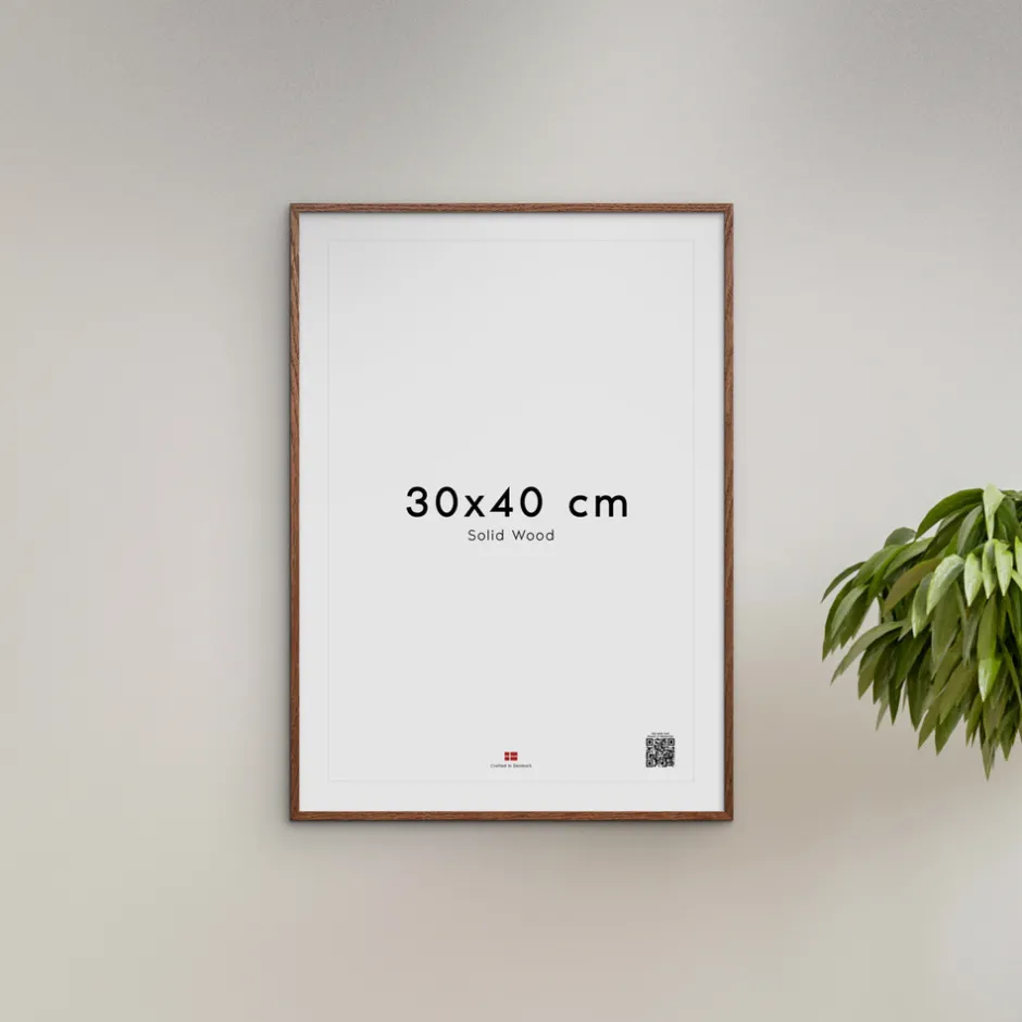 Hot Ramme Mørk egetræ 30x40 Børn Rammer