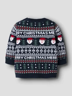 Online Rastokka Striksweater - Dark Sapphire Juletøj|Cardigans, Veste & Trøjer