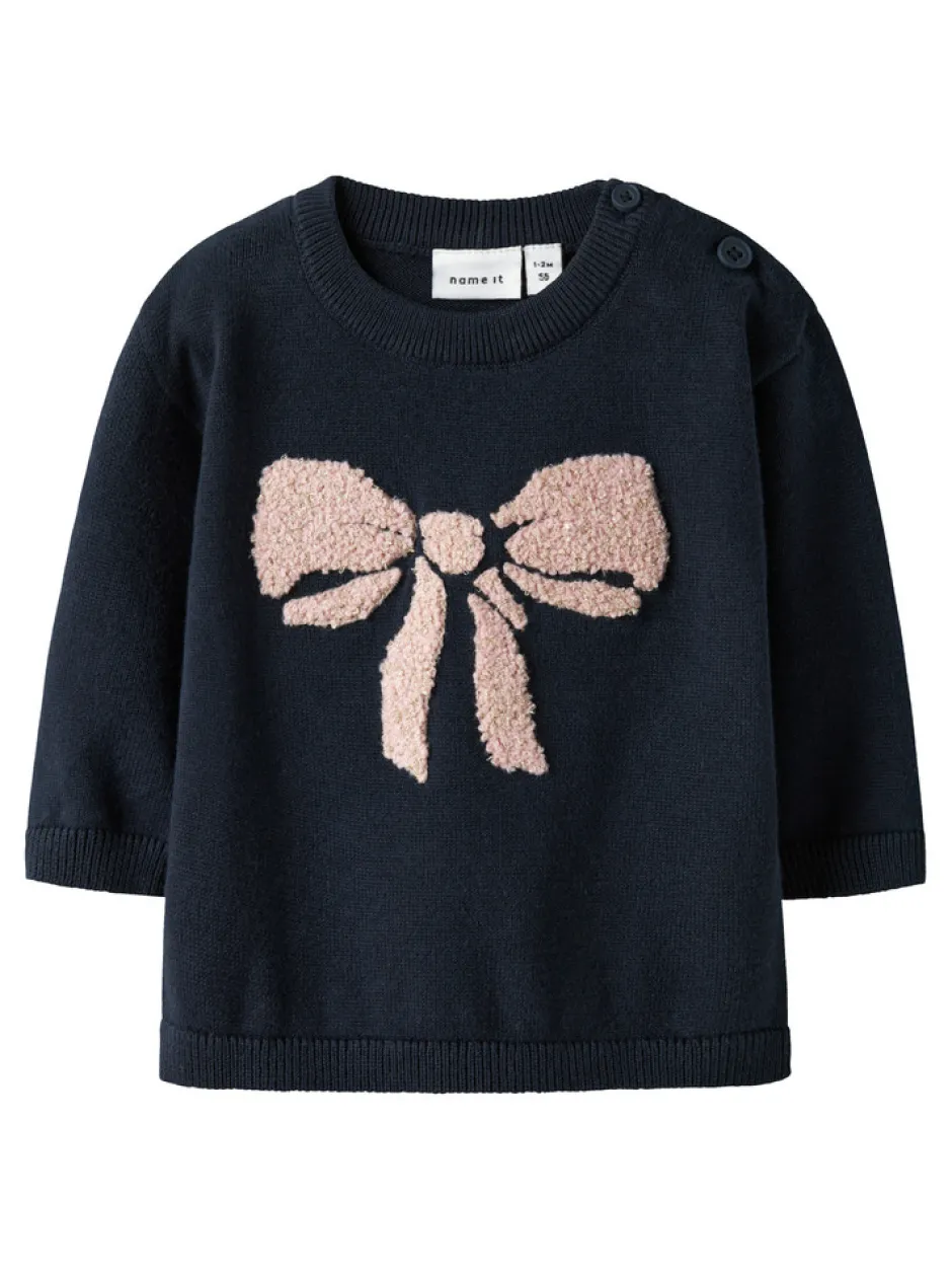 Best Rebow Striktrøje - Navy Blazer Juletøj|Cardigans, Veste & Trøjer