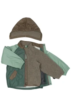 Sale Regnsæt m. Fleece - Balsam green Regntøj