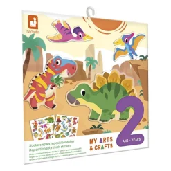 Clearance Repositionable Thick Stickers-Dinosaur Kreasæt