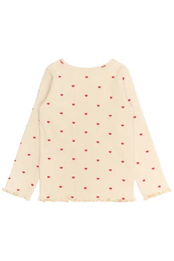 Outlet Rhea Rib Bluse - GARDENIA Bluser