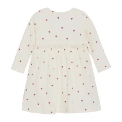 Outlet Rib Kjole - med hjerteprint Kjoler