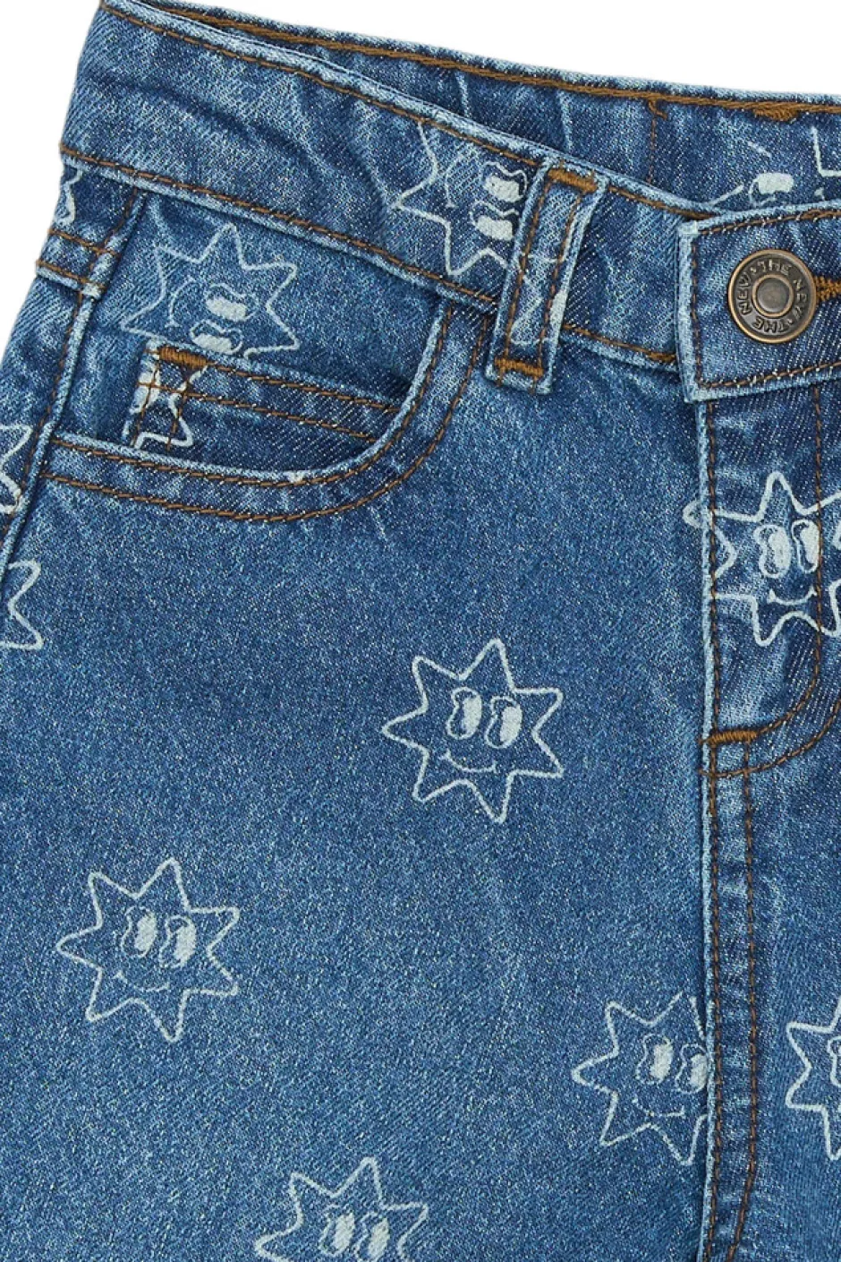 Online Ripley Wide Jeans - BLUE DENIM Bukser