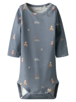 Best Ritoy Langærmet Body - Flint Stone Bodystocking Langærmet