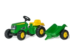 Best Rolly Kid traktor John Deere pedal traktor med trailer Leg I Haven|Biler, Traktorer & Scootere