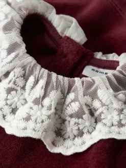 New Roxy Velour Kjole - Burgundy Juletøj|Kjoler