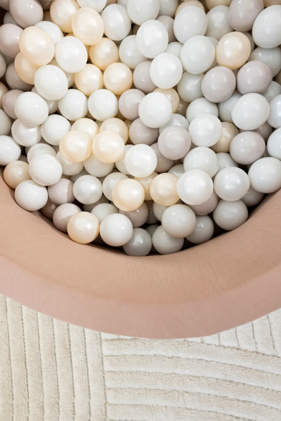 Discount Rundt Boldbassin med 200 bolde- Cafe Latte Boldbassiner & Tilbehør