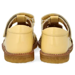 Clearance Sandal med blomster og velcro - 2706 Sandaler Med Lukket Tå