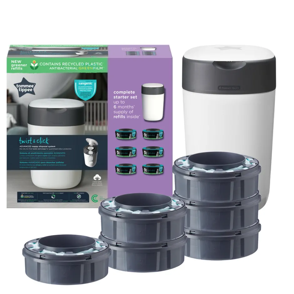 Discount Sangenic Twist & Click 1+6 refil Pusleudstyr Diverse