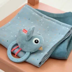 Hot Sanserangle m/bidering Birdee - Blå Rangler I Plys