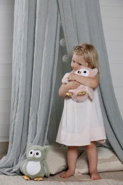 Hot Selvlysende Ugle, plysdyr lyserød, 25 cm Bamser