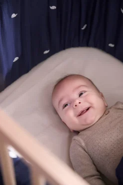 Outlet Sengerand - Midnight og broderet Christian hval Børn Sengerande