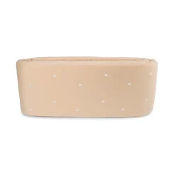 Hot Sengerand - Warm grey med broderet Christian hval Børn Sengerande