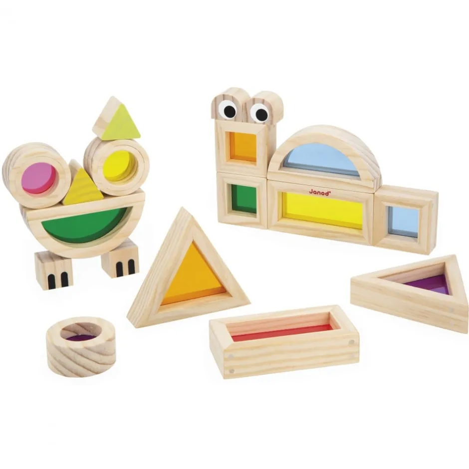 Online Sensory - Translucent Blocks Træklodser