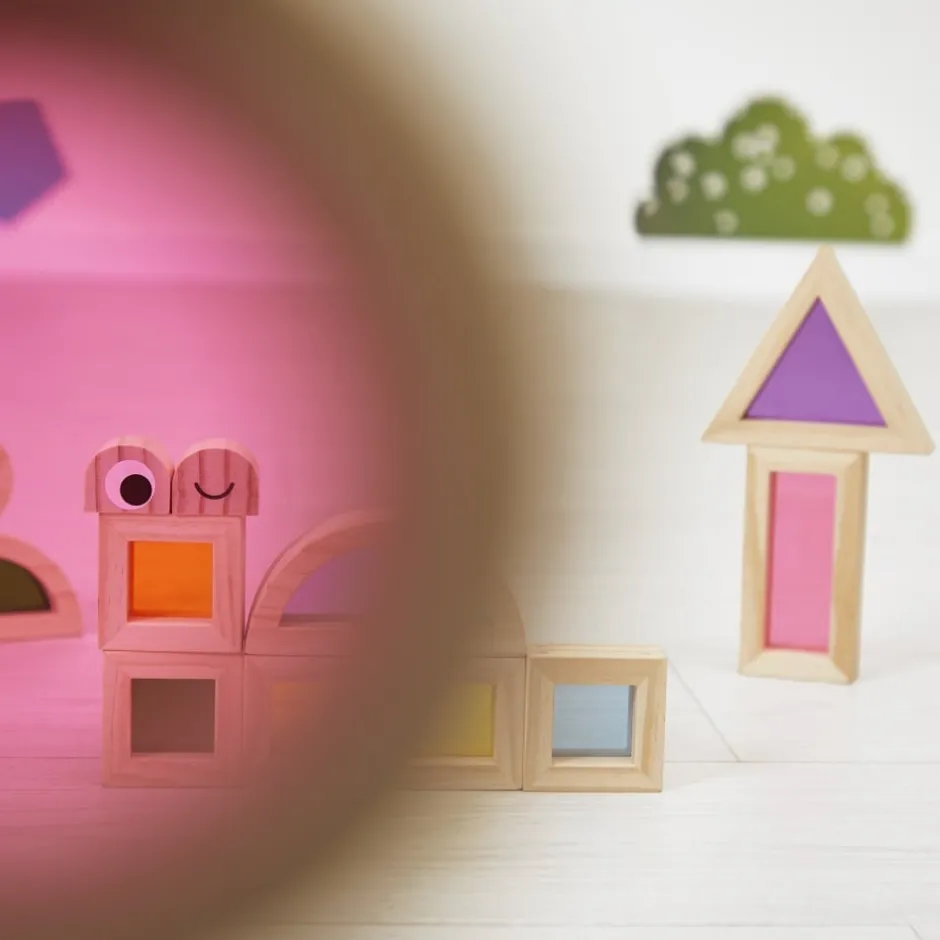 Online Sensory - Translucent Blocks Træklodser