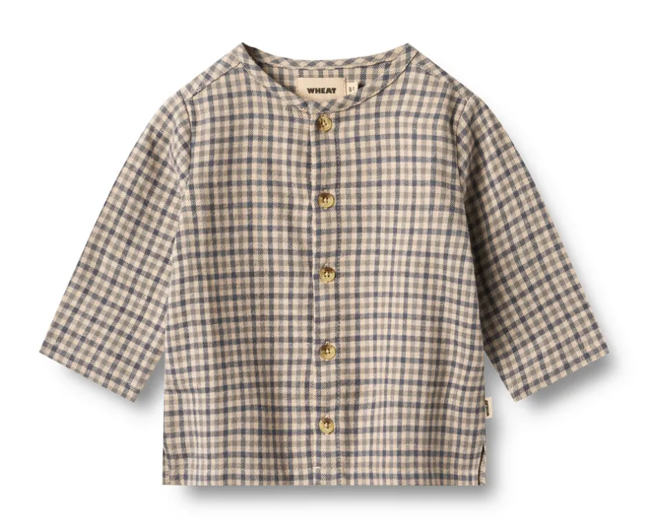 New Shelby Skjorte - Blue check Skjorter