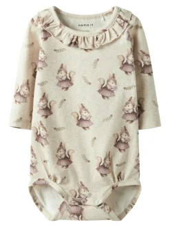 Best Shelly Langærmet Body - Peyote melange Bodystocking Langærmet