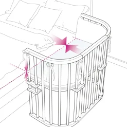 Sale Side by side seng, Boxspring XXL - hvid Børn Side By Side Senge