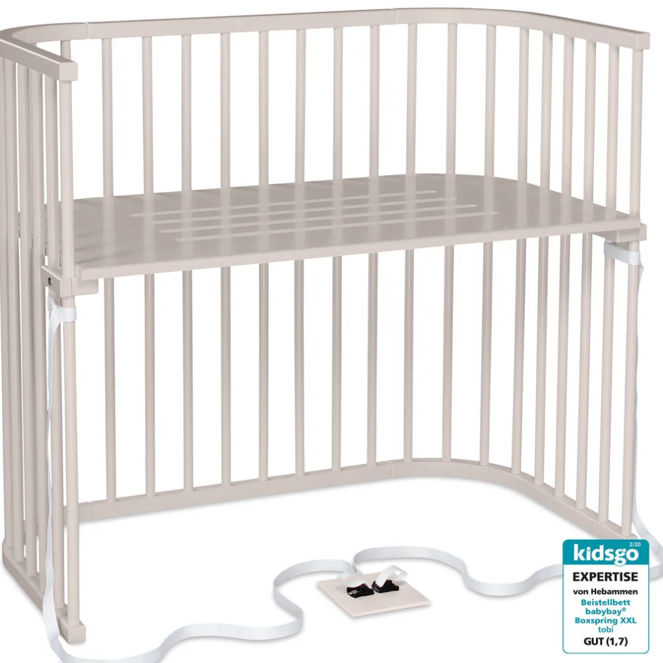 Clearance Side by side seng, Boxspring XXL - beige Børn Side By Side Senge